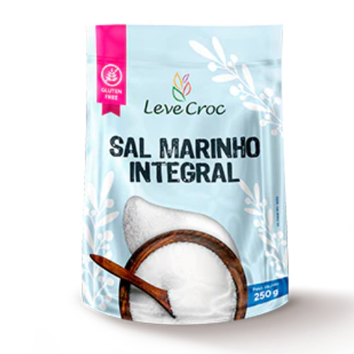 Sal Marinho Integral Leve Croc Natural Sem Iodo 250g