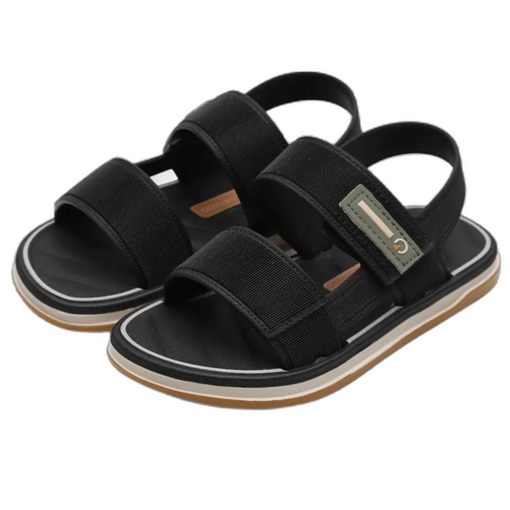 Sandália Infantil Cartago Malaga Menino - Preto e Bege