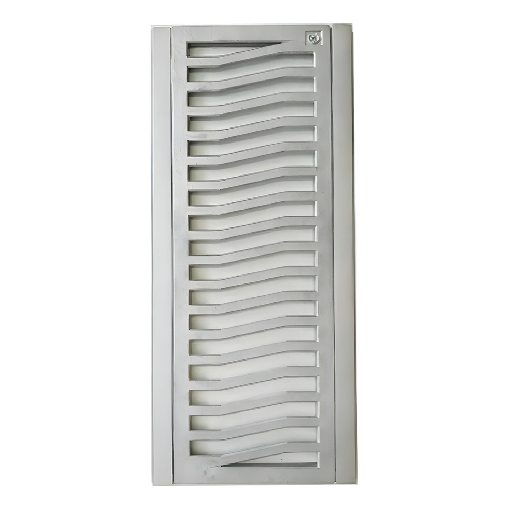 Ralo Grelha Quintal 20x50cm Alumínio Martelado Resistente