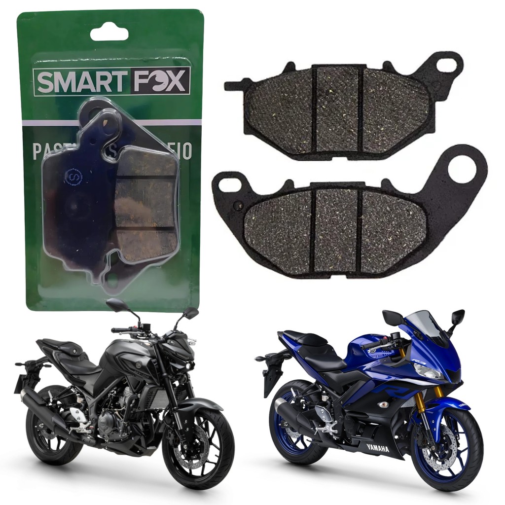 PASTILHA DE FREIO DIANTEIRO SMARTFOX YAMAHA YZF R3 MT03 MT-03 2015-2025