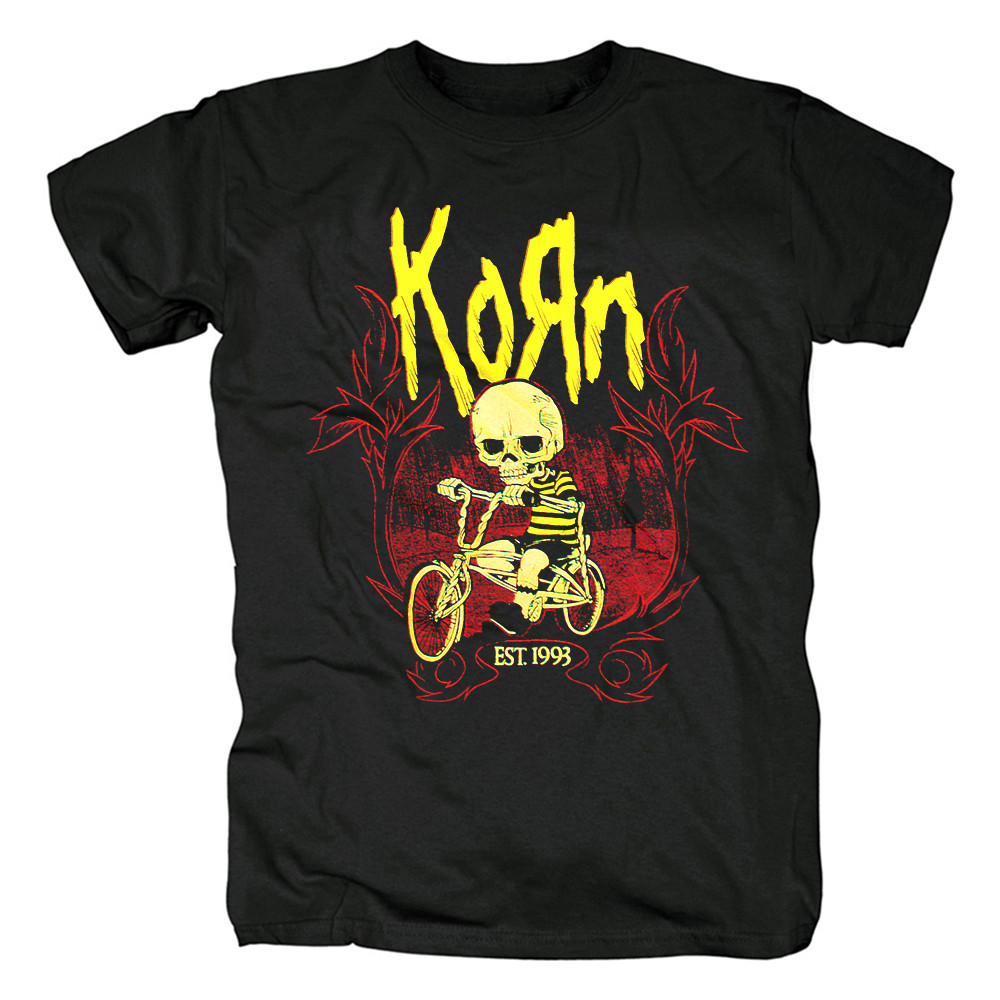 Music Soul Camiseta Unissex Korn Nu Metal Alternativo Metal Pesado Punk Estampada Algodão Confortável Estilosa Divertida