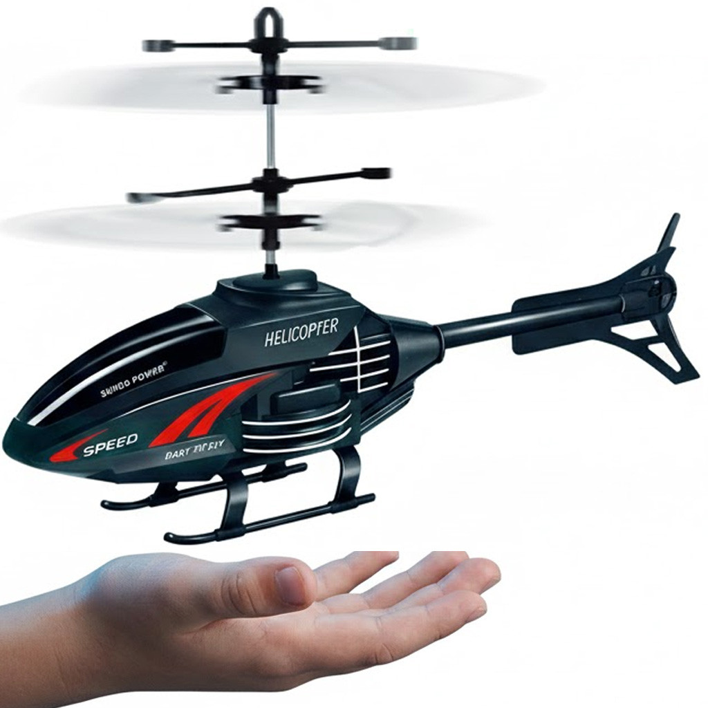 Helicóptero Sensorial Mini Drone Brinquedo Controla com a Mão Bate Volta Recarregável Kizumba em Oferta na Shopee