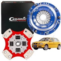 Kit Embreagem Cerâmica Gol Parati G3 1.0 16v Turbo 2000 A 2005 Ceramic Power