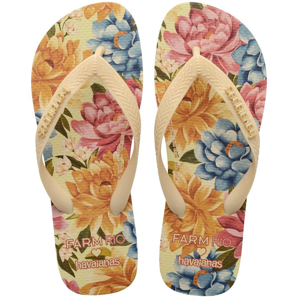Chinelo Havaianas Farm Floral Beca em Oferta na Shopee