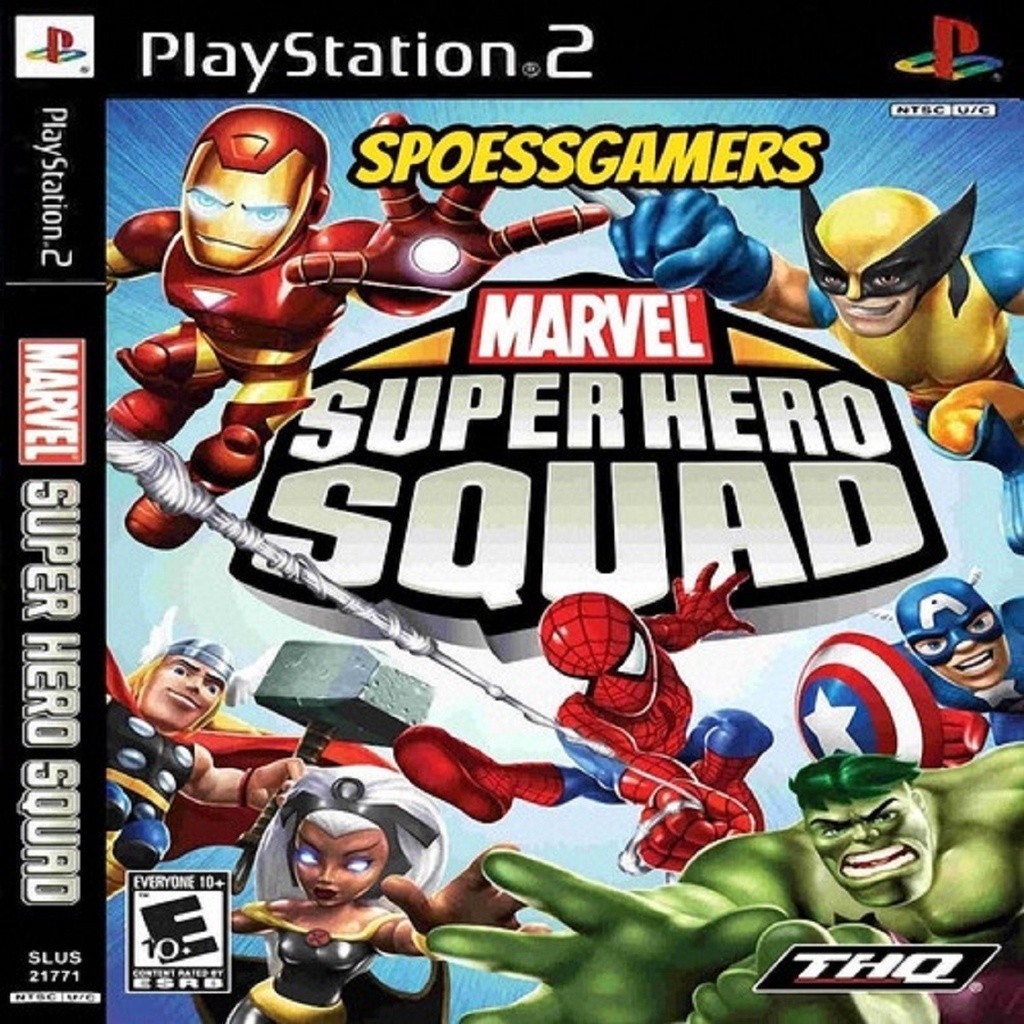 Jogo Ps 2 Marvel Super Hero Squad  Desbloqueado Patch