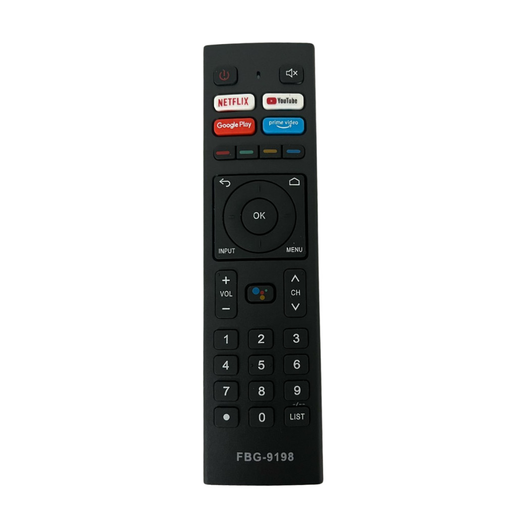 Controle Remoto Compatível Tv Hq Smart LED Fbg-9198 Botão NetfliX/Youtube/Google Prime Video