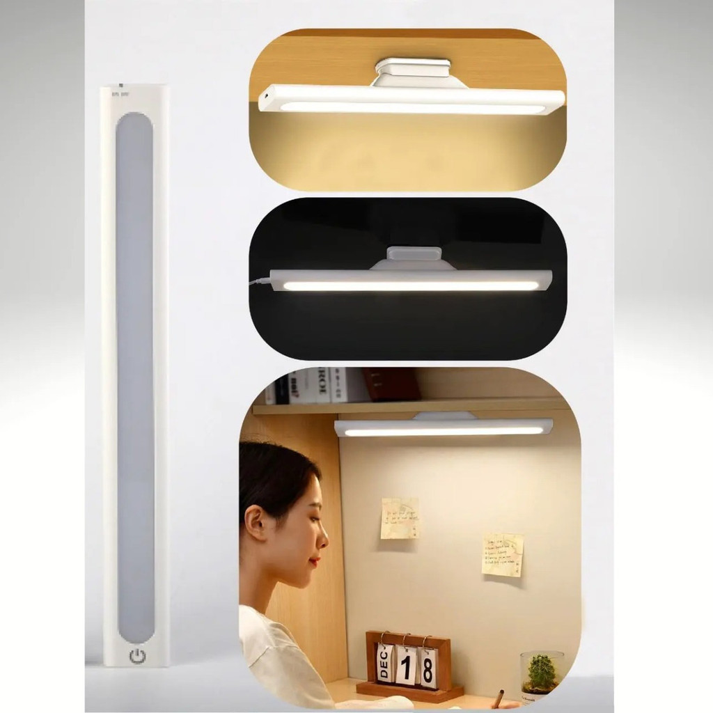 Luminária Cabeceira Magnética USB - Luz Leitura Adesiva 127/220V Branca | Portátil para Quarto