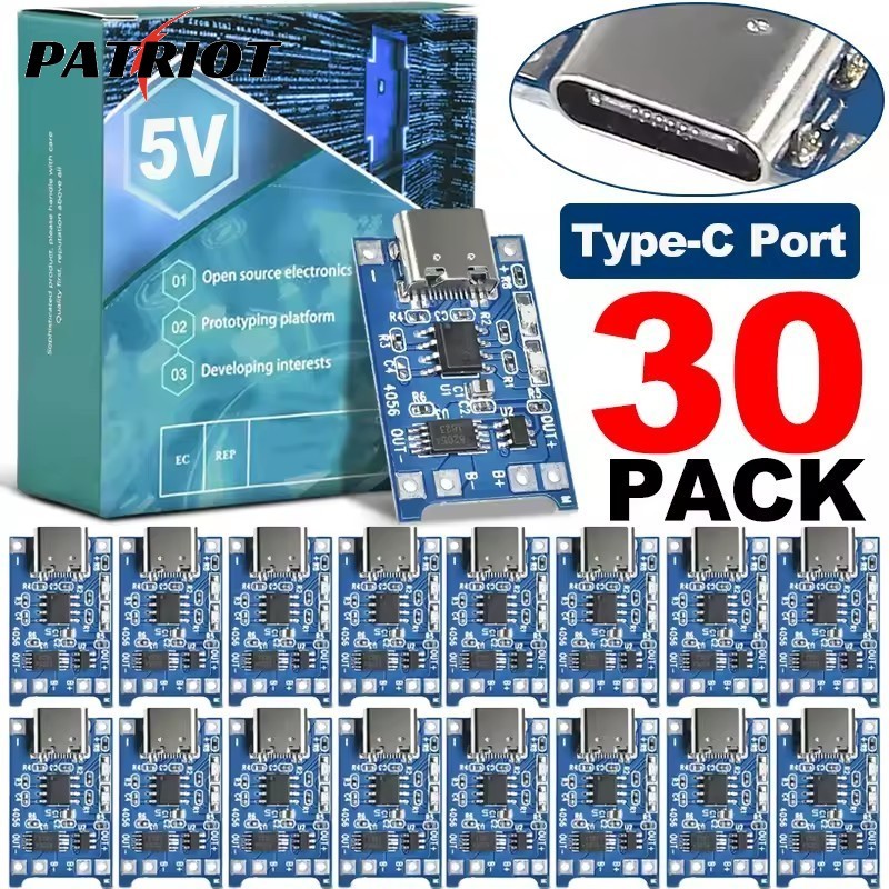 Placa De Proteção De Carregamento De Bateria De Lítio Tipo C 4.2V Corte 1000mA Corrente | Módulo Contra Sobrecorrente De em Oferta na Shopee