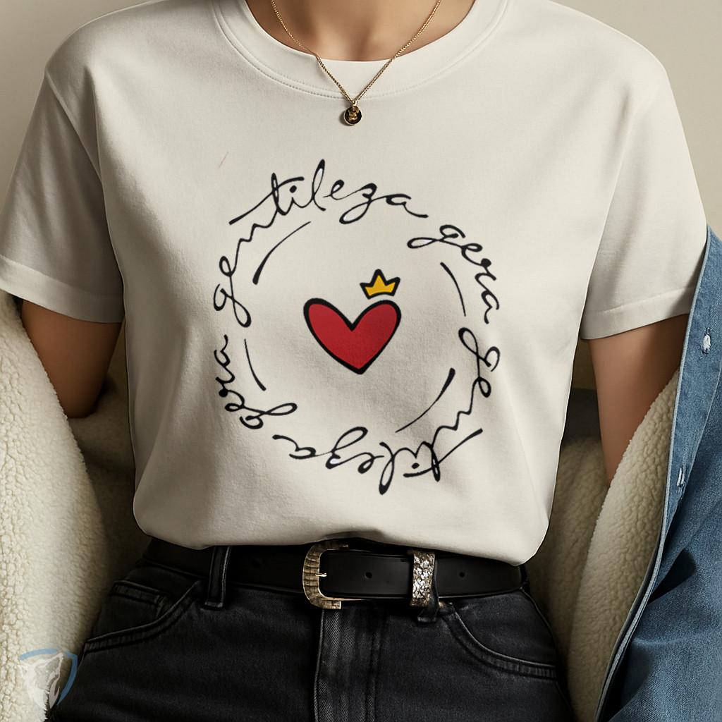 T-Shirt Frase Positiva | Gentileza Gera Gentileza Coração
