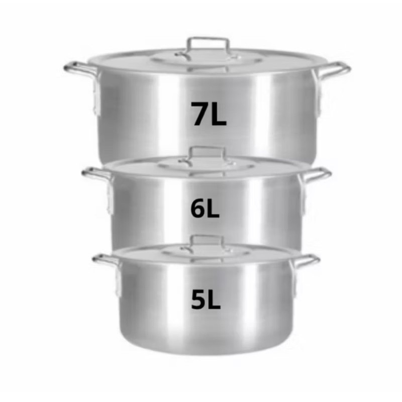 top Kit Panelas de Alumínio para Feijoada Jogo de Panela 3 peças Kit Feijoada Caçarola Grande