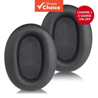 Almofadas Sobre A Orelha De Couro Proteico Para Espuma De Substituição De Fone De Ouvido Sony WH-CH700N em Oferta na Shopee