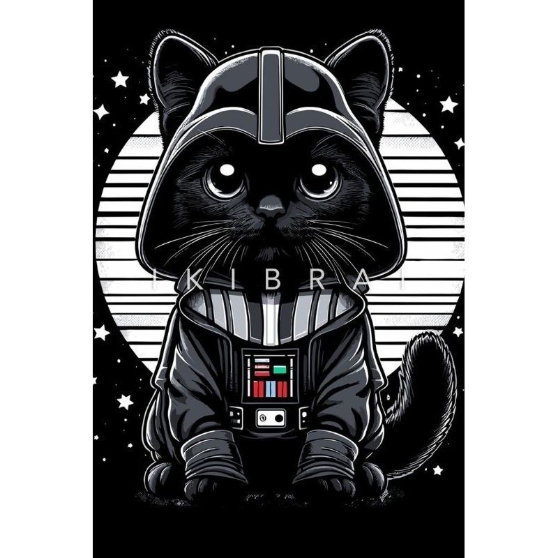 Quadro Gato StarWars Placa Decorativa MDF