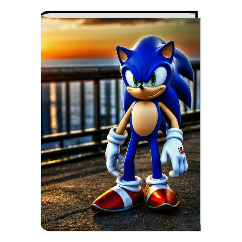 Caderno Sonic Brochurão Grande 96 Folhas em Oferta na Shopee