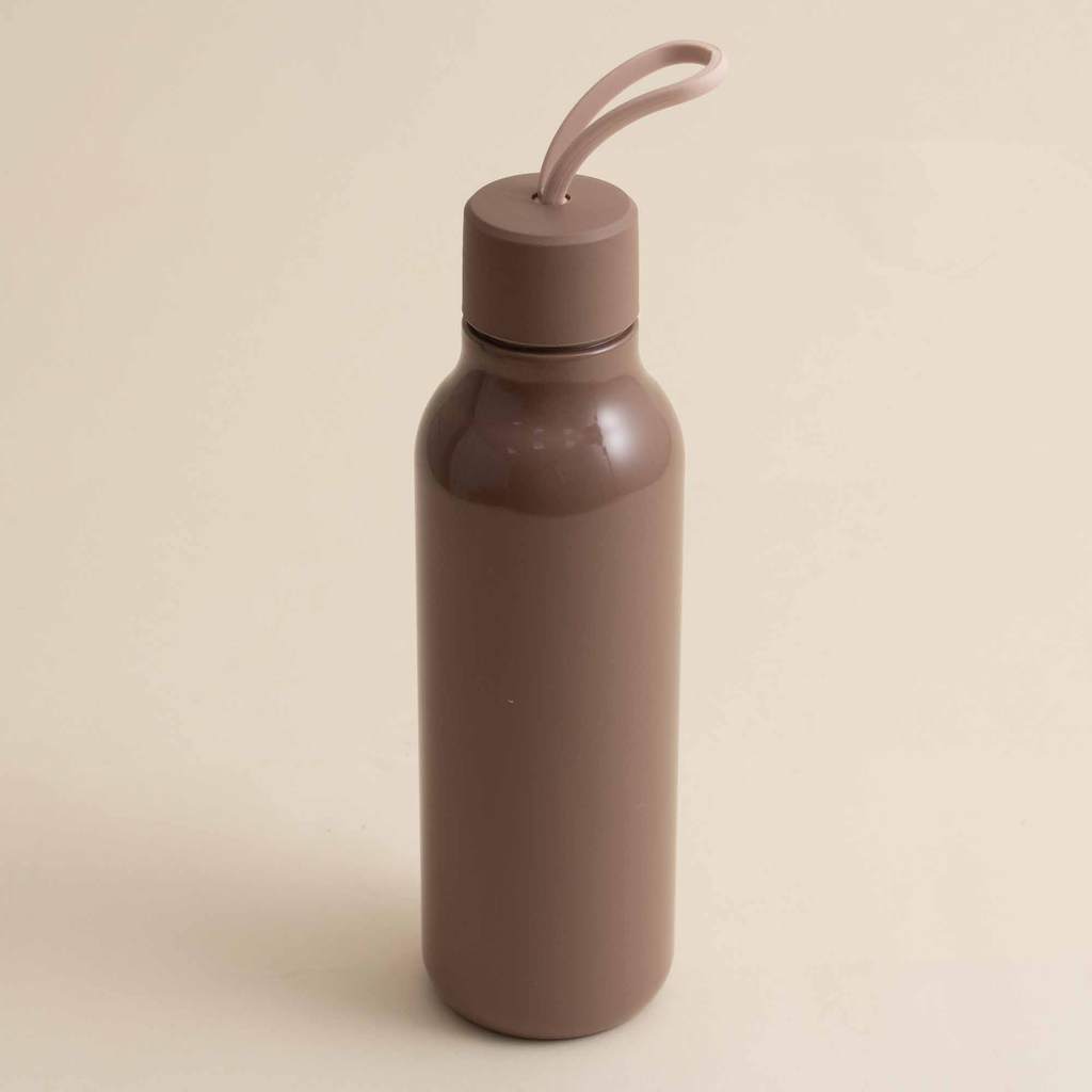 Garrafa Squeeze De Plástico 700ml Marrom  -