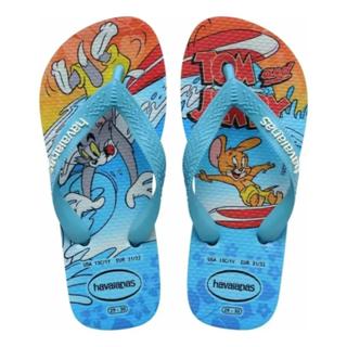 Chinelo Infantil Havaianas Top Warner Tom e Jerry Menino - Azul em Oferta na Shopee