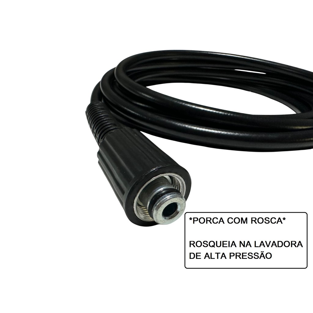 Detalhes do Mangueira de Nylon 5 Mts Wap Eco Wash 2350 Lavadora Pressão