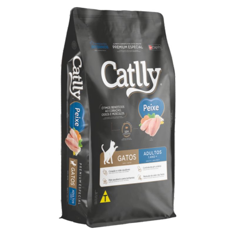 Ração para Gatos Adultos Catlly Peixe Alimento Premium Especial 10,1