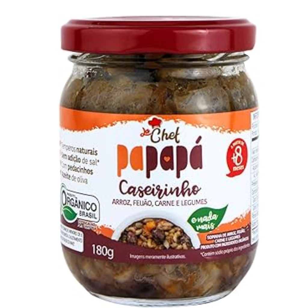 CASEIRINHO INFANTIL ARROZ FEIJAO CARNE LEGUMES 180G PAPAPA em Oferta na Shopee