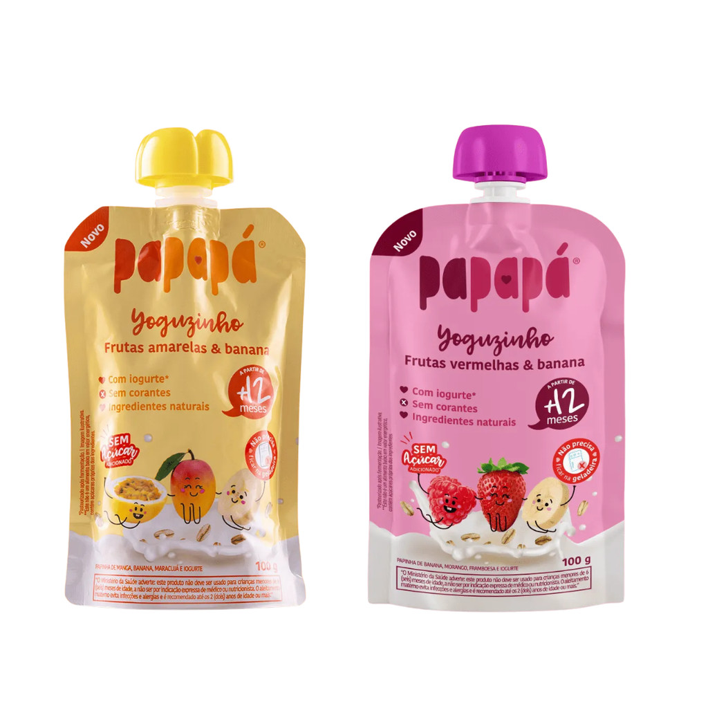 Kit 2 Sabores Yoguzinho Papapá em Oferta na Shopee