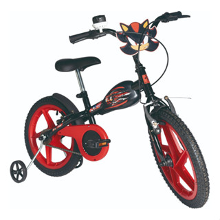 Bicicleta Infantil Para Meninos Shadow Sonic Aro 16 Com Rodinhas Vermelho Com Preto Verden em Oferta na Shopee