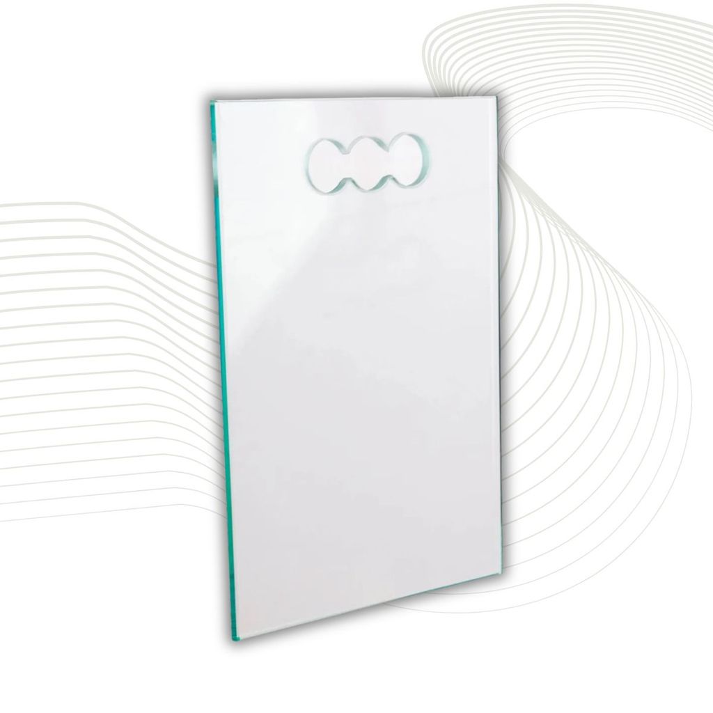 TÁBUA DE VIDRO PARA CHURRASCO 40X25 8MM INCOLOR