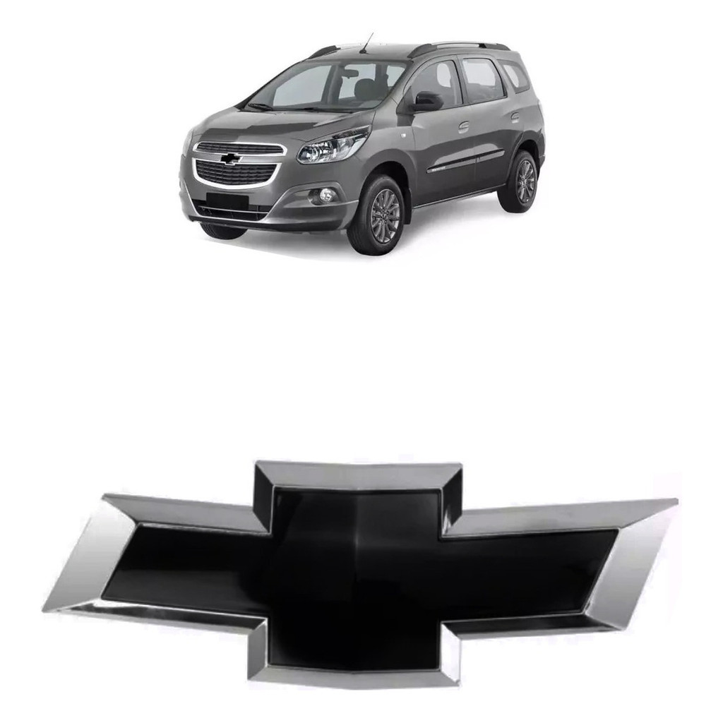Emblema Grade Chevrolet Spin 2013 2014 2015 2016 2017 2018 Distintivo/Símbolo/Logotipo Black Piano
