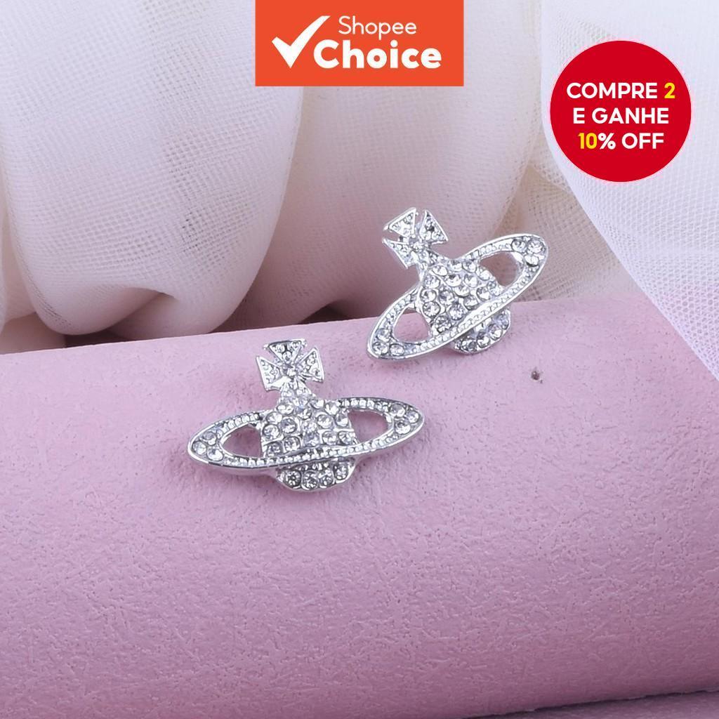 Brincos de Planeta Novos Ins Chic Luxuosos Estilosos Versáteis Design Único Joias da Moda em Oferta na Shopee