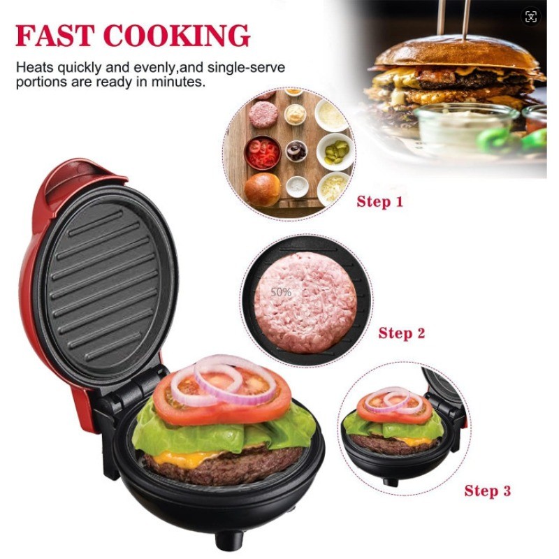 Maquina De Waffles Eletrica Mini Portatil Antiaderentes 110V em Oferta na Shopee