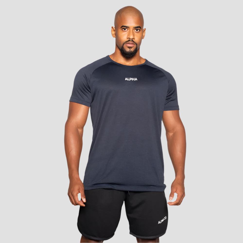 Camiseta Masculina Dry Essential Mescla Alpha — imagem 2 de 3