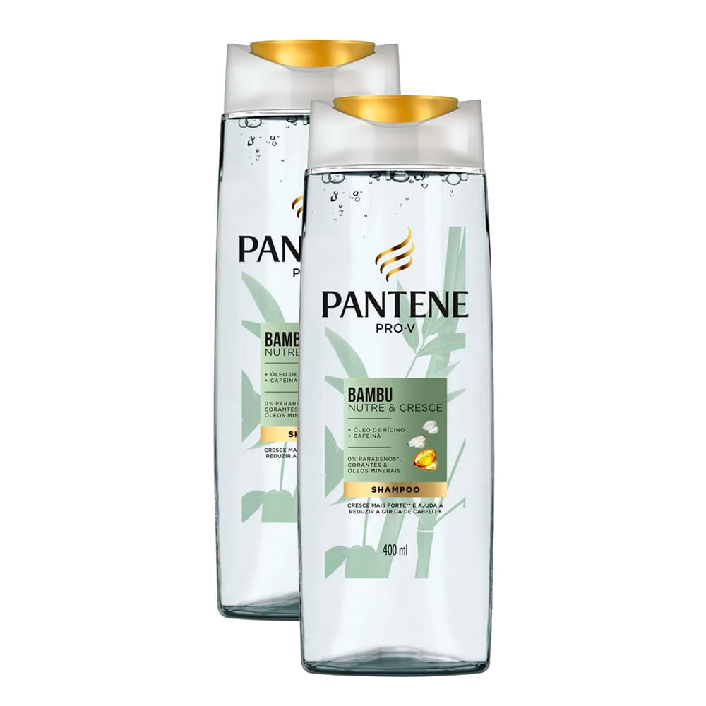 Kit 2 Shampoo Pantene Bambu 400ml