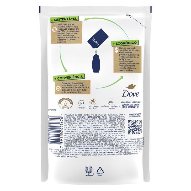 Refil Sabonete Líquido Dove Pele Sensível 200ml