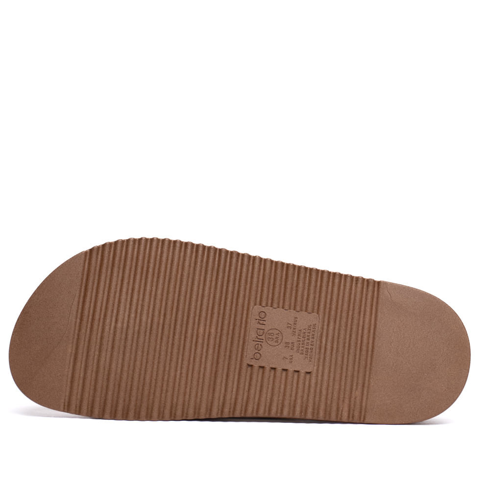 Detalhes do Chinelo Feminino Beira Rio Flatform Tiras Off White