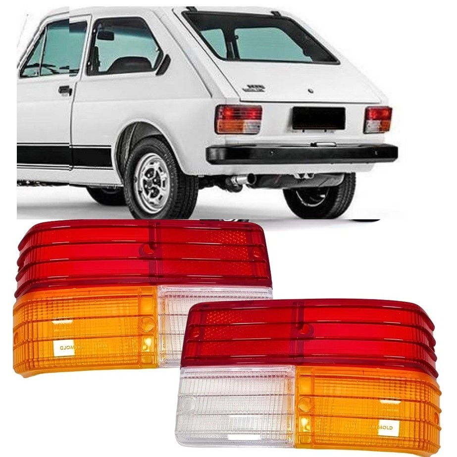 Lente Lanterna Traseira Fiat 147 1976 1977 1978 1979 1980 Europa 1978 1979 1980 1981 1982 1983 1984 1985 1986 Tricolor