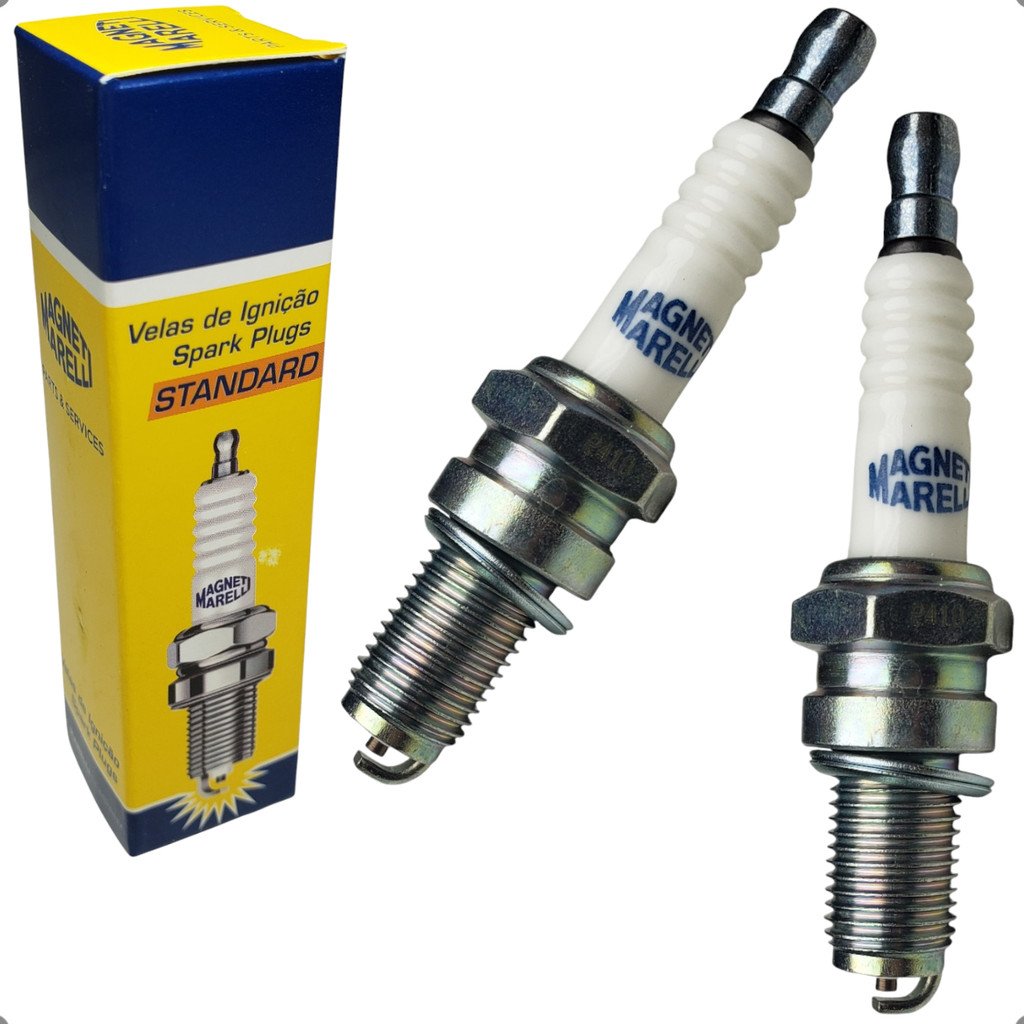 Par Vela Ignição Magneti Marelli D8cmm Honda Cb 400 Cb 450 Dx Cbr 450 Sr Kit 2 Unidades em Oferta na Shopee
