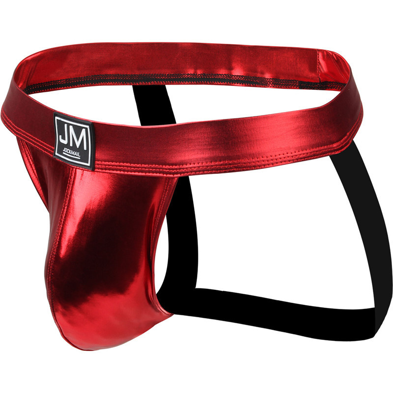 Homens PU Couro Falso Jockstrap Arnês Bondage Fetiche Gay Hombre Palco Nighclubwear Roupa Interior Sexual Removível Bols