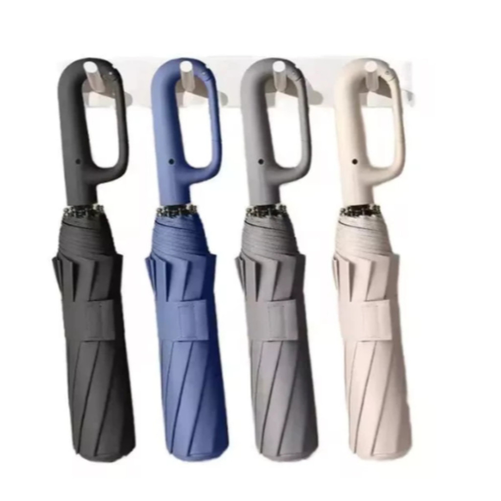 Guarda Chuva Automático com fivela Abre E Fecha Reforçado Contra Vento Proteção Solar Blackout