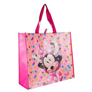 Sacola Feira Reutilizável Rosa Minnie 44x49.5cm - Disney