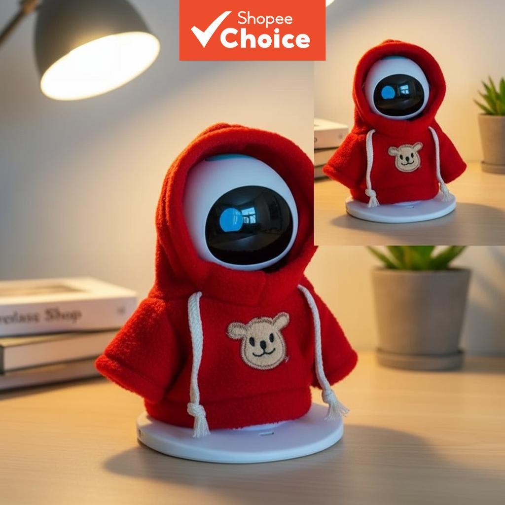 Conjunto Exclusivo De Fantasia De Natal Eilik Com Suéter De Malha , Chapéu E Cachecol (Sem Robô)