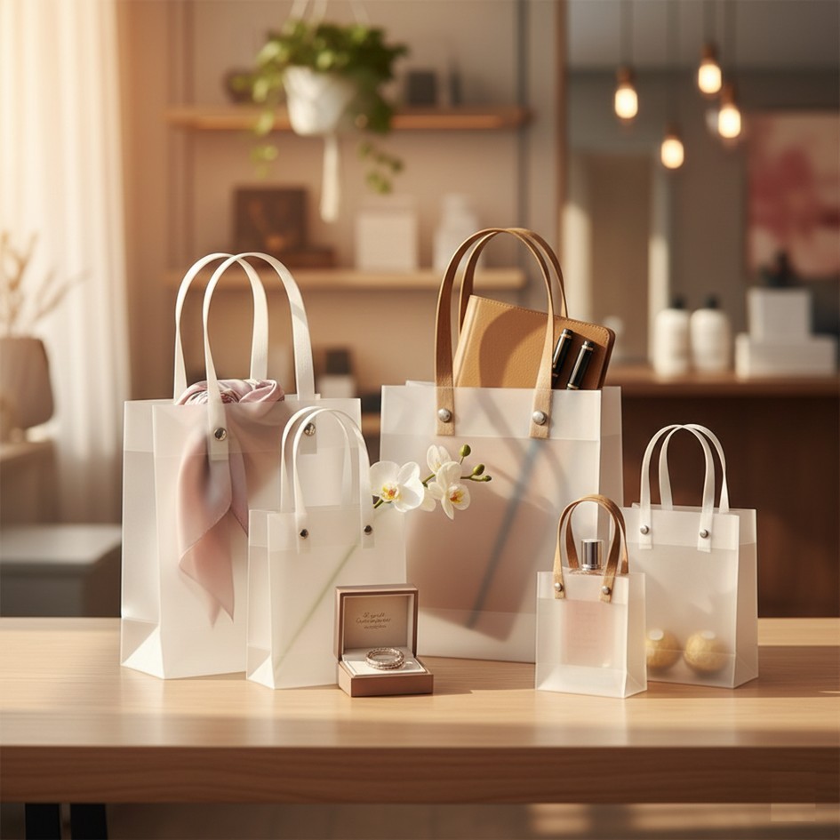 Kit 10 Sacolas de Presente Foscas (4 tamanhos) em Oferta na Shopee