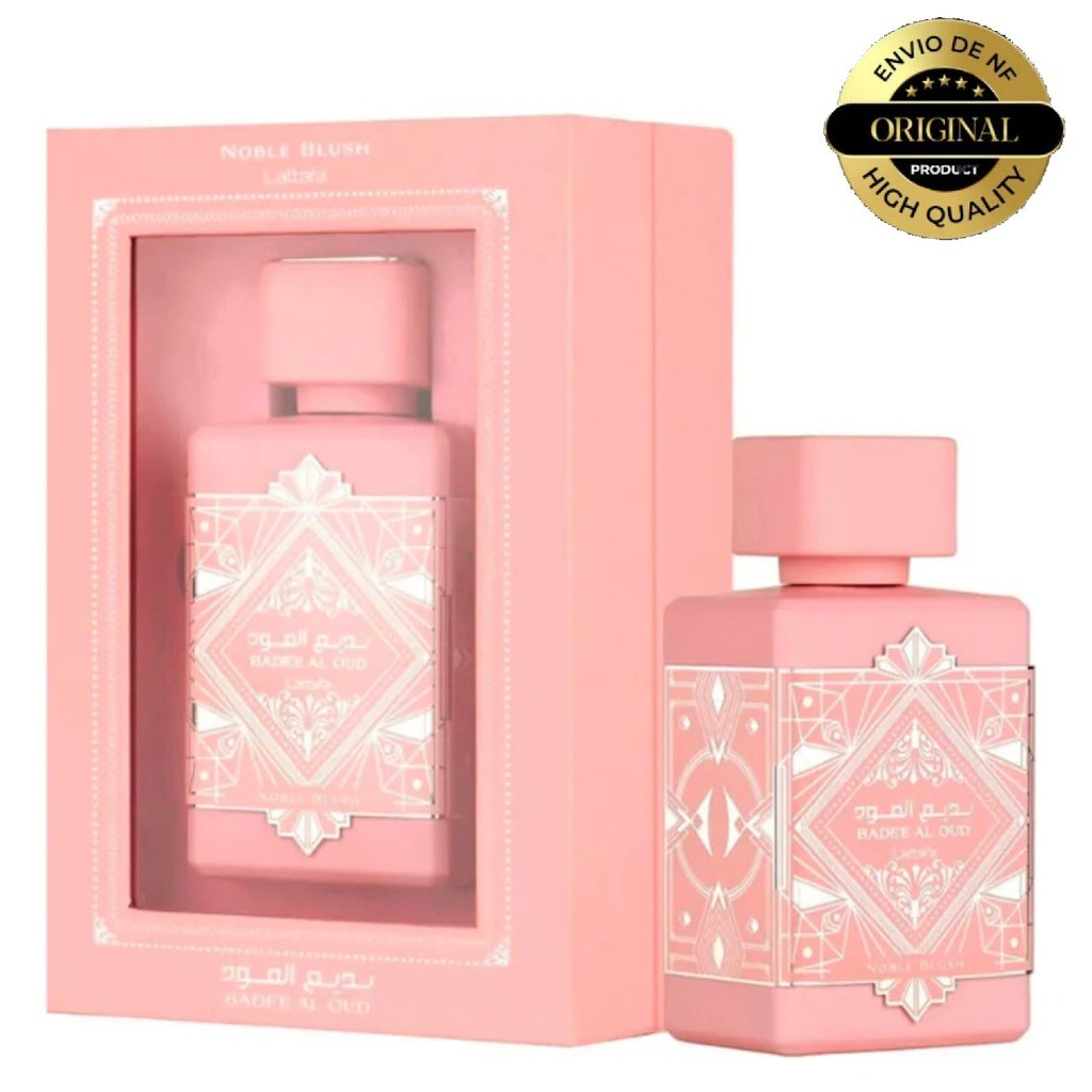 Perfume Árabe Feminino Lattafa Original Badee AL Oud Noble Blush EDP 100ml em Oferta na Shopee
