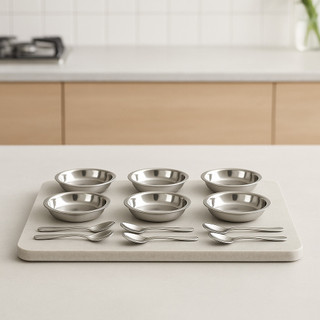 Conjunto de Sobremesa Madefer Inox 12 Peças Praticidade e Elegância