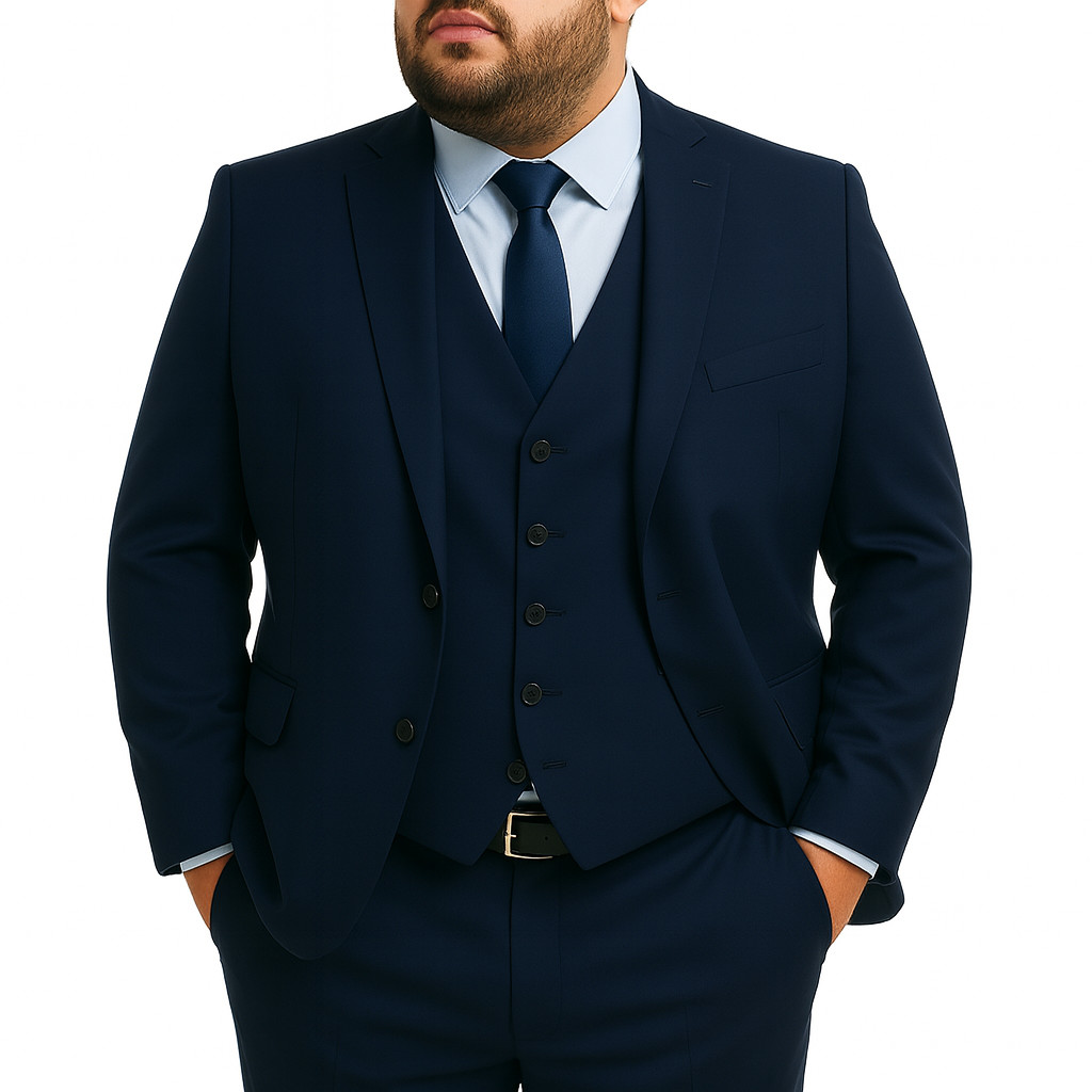 Terno Masculino Slim Oxford -Tamanho Especial -Paleto+Calça- Envio Imediato!!