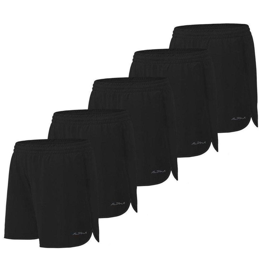 Kit 5 Shorts de Corrida Dry Alpha Co
