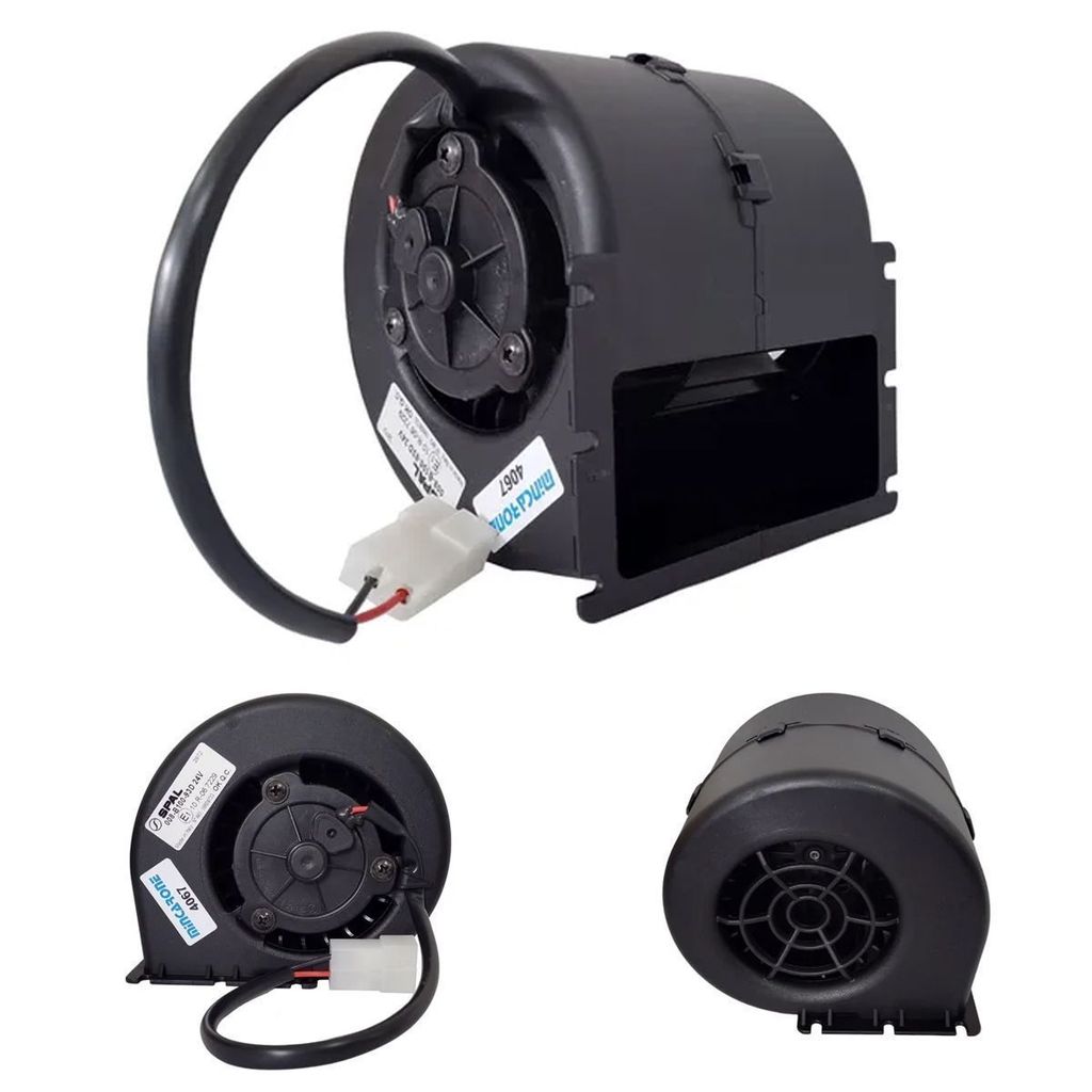MOTOR VENTILADOR ORIGINAL SPAL TURBINA SIMPLES 11CM X 11CM PEQUENO 24V