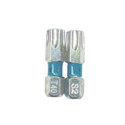 BITS TORX T30, ACO CROMO MOLIBDENIO, 25MM, 2PCS GROSS
