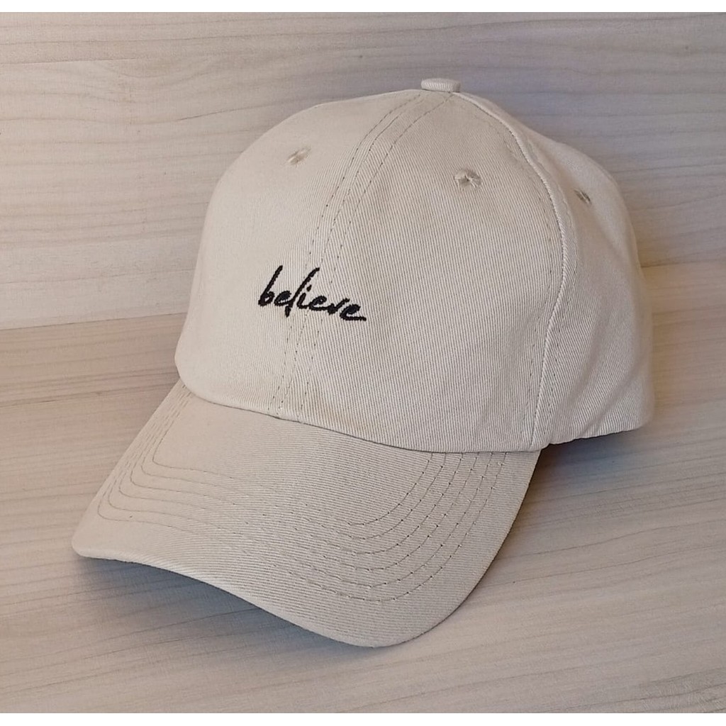 Boné Believe Acredito Beisebol Retro Masculino Feminino Bordado Casual Premium em Oferta na Shopee