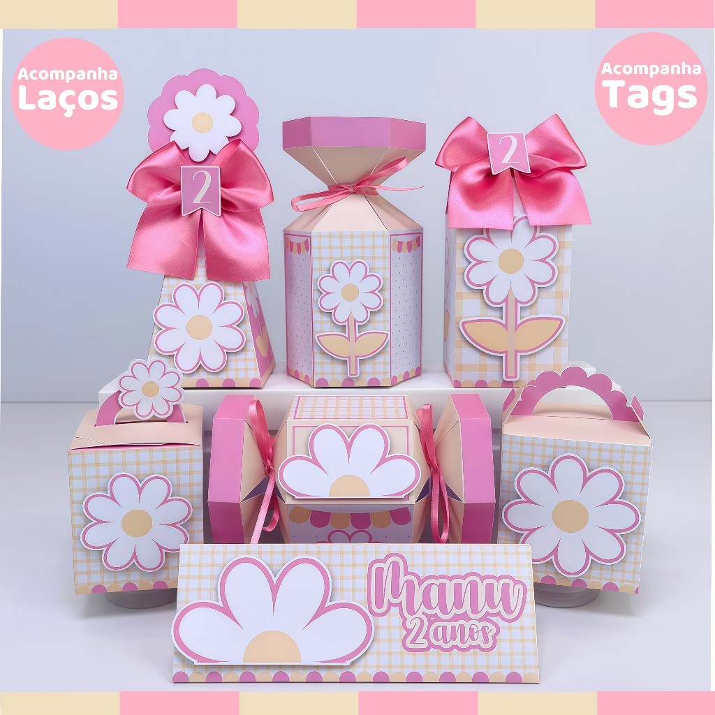kit festa de aniversário Margarida lembrancinha personalizada