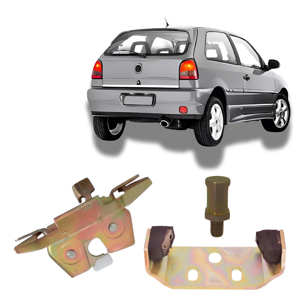 Fechadura Mecanica Miolo Porta Mala + Batente Gol Bola G2 em Oferta na Shopee