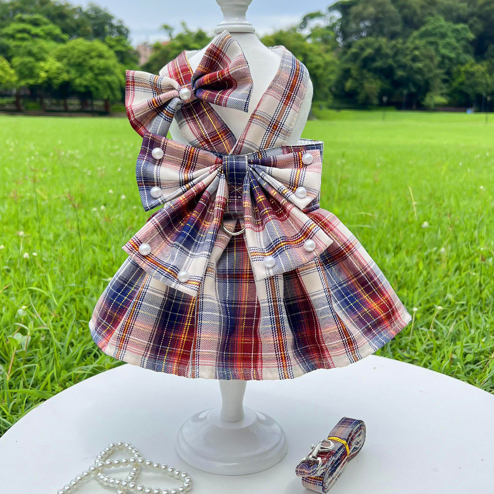 Vestido Estilo JK para Cachorros 🎀 Fofo, Confortável e com Visual Escolar Japonês em Oferta na Shopee