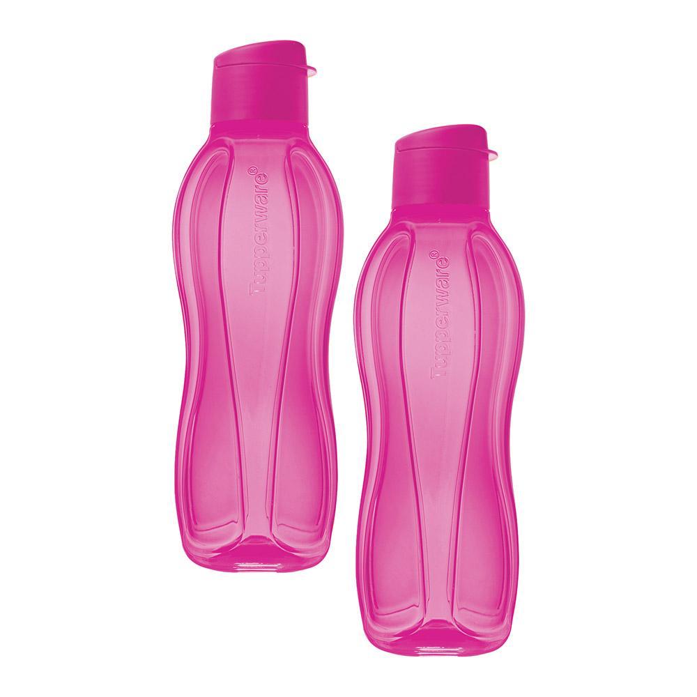 Kit 2 Garrafas de Água Tupperware Eco Tupper Pink 1L